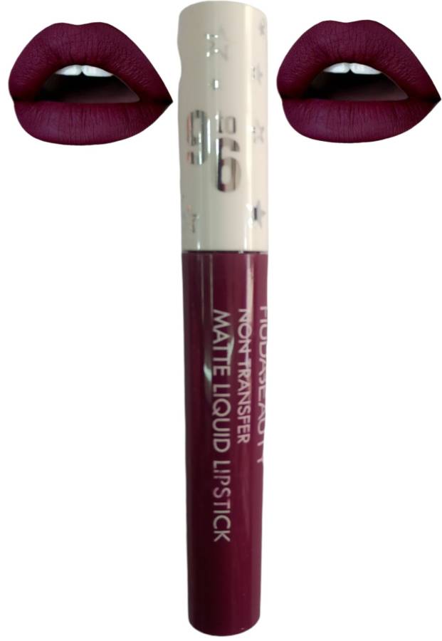 color blaze Matte Liquid Lip Gloss Lipgloss ( DARK WINE 8 ML) Price in India