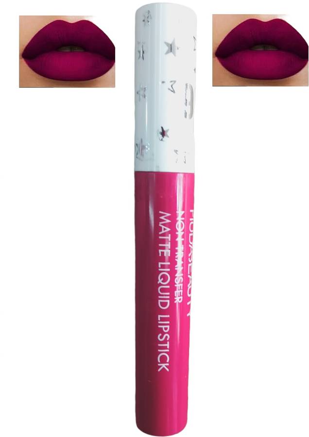color blaze Matte Liquid Lip Gloss non transfer (Dark & Bold Pink 8 ML) Price in India