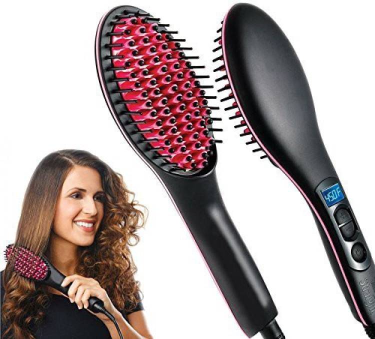 MAAUVTOR Hair straightener Brush Hair Straightener Price in India