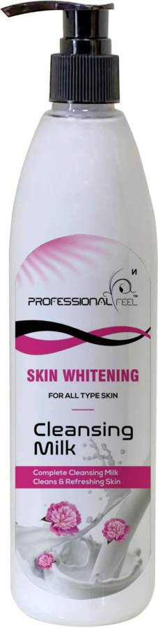 PROFESSIONAL FEEL Skin Whitening Cleansing Milk (Smooth Soft & Clean Skin) Healthy & Brightening Skin Cleanser Price in India