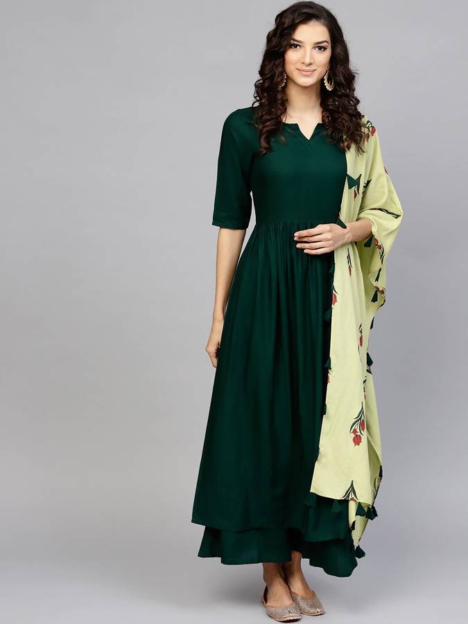 Women Kurta and Palazzo Set Viscose