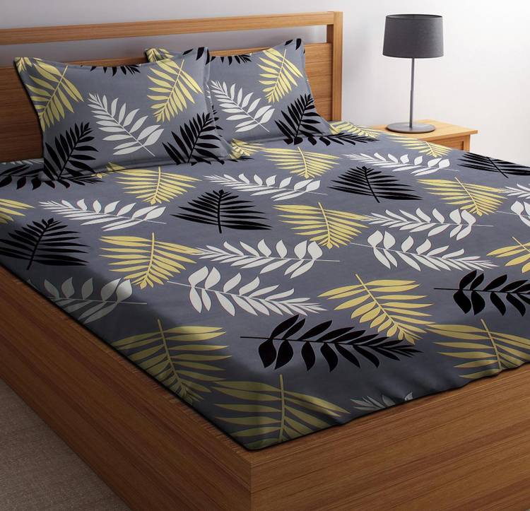 PATWAHOUSE 144 TC Microfiber Double Printed Bedsheet