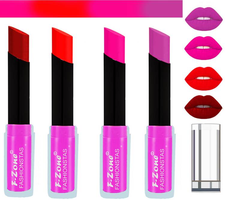 F-Zone  Made In India Long Stay Soft Matte Lipsticks Set 76 Price in India