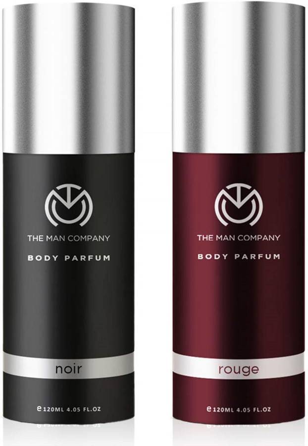 THE MAN COMPANY Noir & Rouge Combo Deodorant Spray - Pack of 2 Perfume  -  240 ml