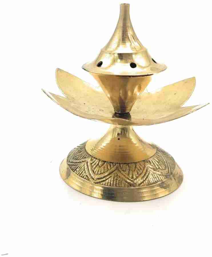 SHLINCO SHLINCO Traditional Handcrafted Brass Thali/Aarti Bartan Plate ...