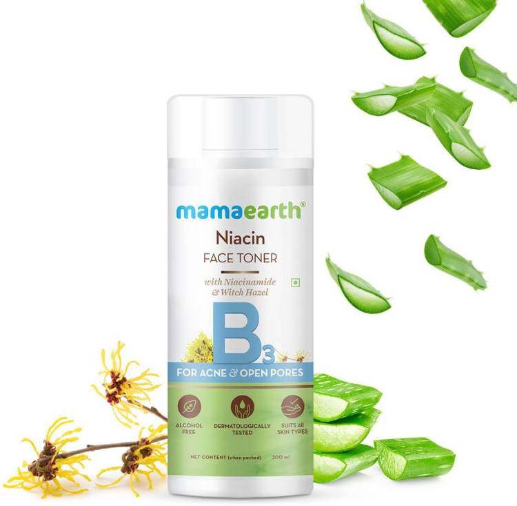 MamaEarth Niacin Toner For Face, with Niacinamide &amp; Witch Hazel for Acne and Open Pores Men & Women Price in India