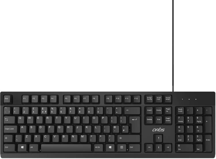 artis K10 USB Keyboard Wired USB Desktop Keyboard