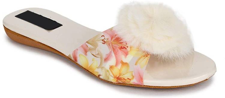 Women Beige Flats Sandal Price in India