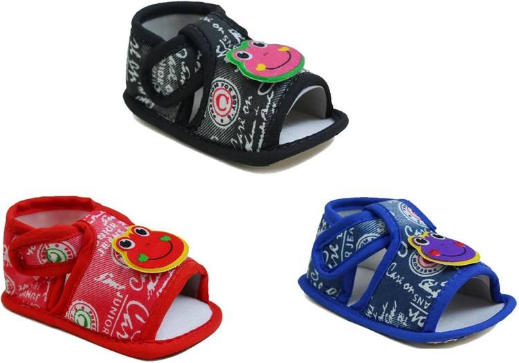 Elecant New Born Baby (Infant Baby) Denim Extra Soft Sandal for 0-12 Months Baby Booties