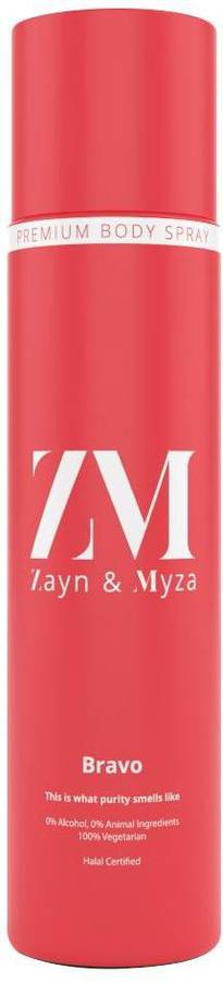 ZM Zayn & Myza Bravo No Alcohol Body Spray  -  For Men