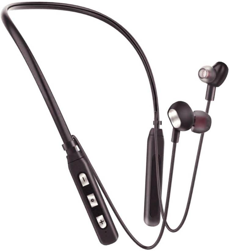 Aroma Yellow Series NB 119 Stereo Earphones 30 hrs Playing Time, Superior sound Bass Sports Wireless Bluetooth 5.0 Neckband Bluetooth Headset