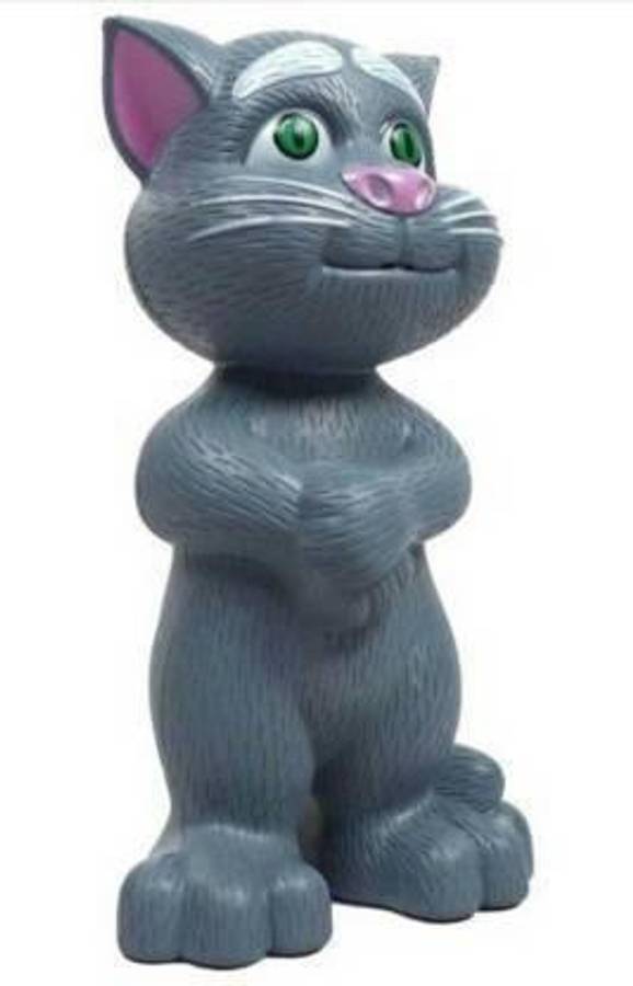 NUTSUN Talking Tom Cat Toy for Kids Speaking Repeats What You Say - Best Gift (Grey)