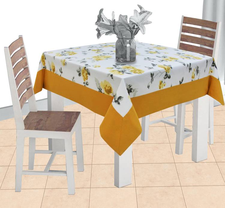 AIRWILL Floral 2 Seater Table Cover