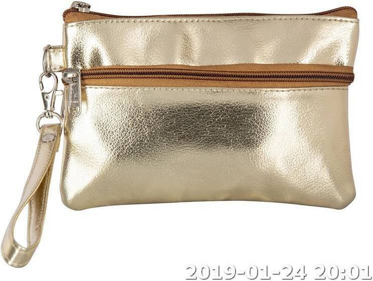 Casual, Party, Formal Gold  Clutch