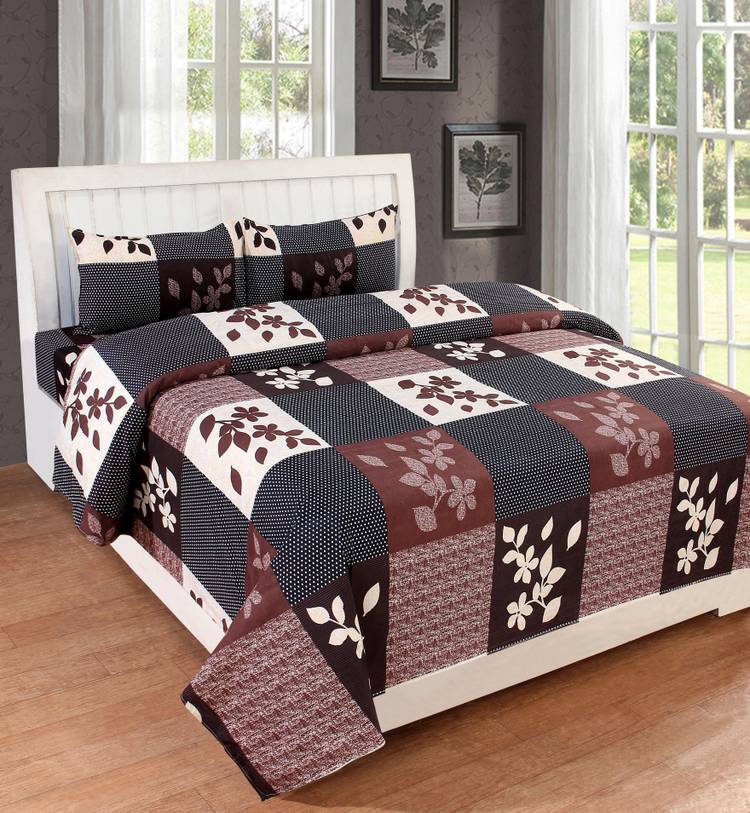 Bedress 140 TC Cotton Double King Printed Bedsheet