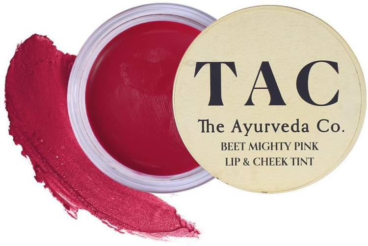 TAC - The Ayurveda Co. Lip & Cheek Tint with Beetroot, Cocoa, Coconut & Olive Oil Organic SLS & Paraben Free Lip Stain Price in India