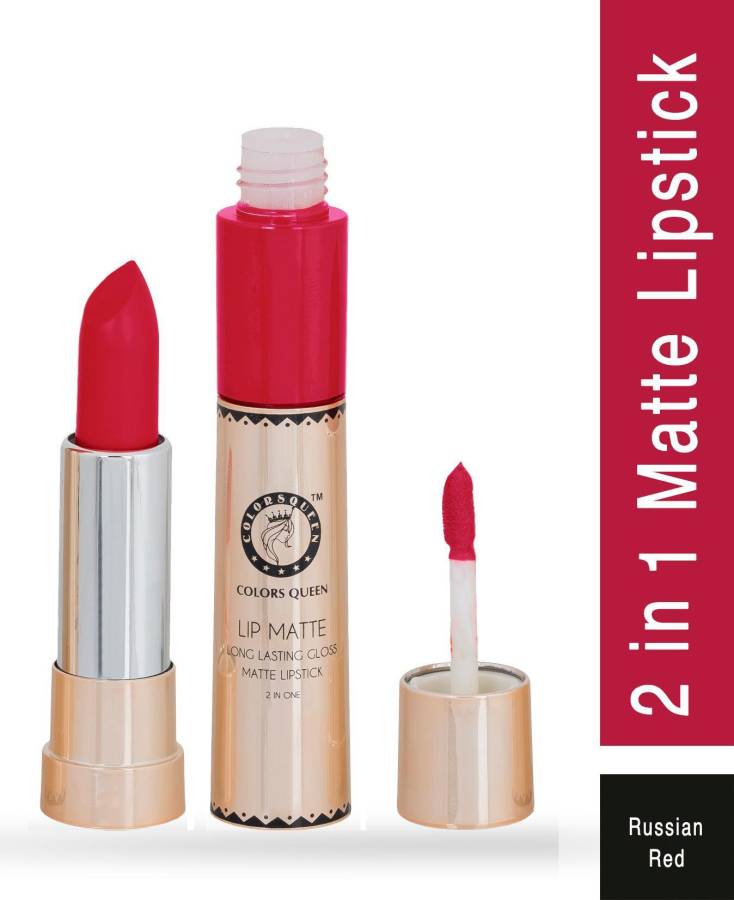 COLORS QUEEN Lip Matte Long Lasting Gloss & Matte lipstick 2 in 1 Price in India