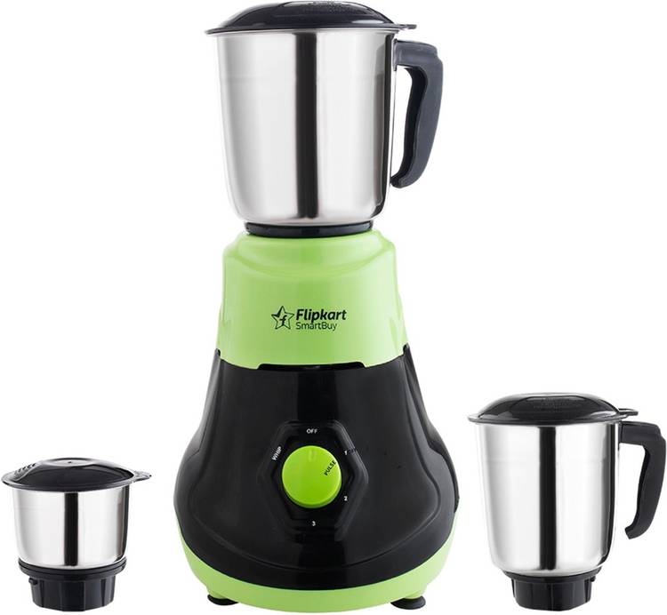 Flipkart SmartBuy PowerChef Vortex 750 W Juicer Mixer Grinder (3 Jars, Green, Black)