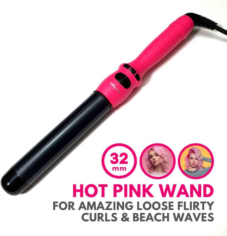 Alan Truman AT904 Hot Pink Wand Electric Hair Curler Price in India