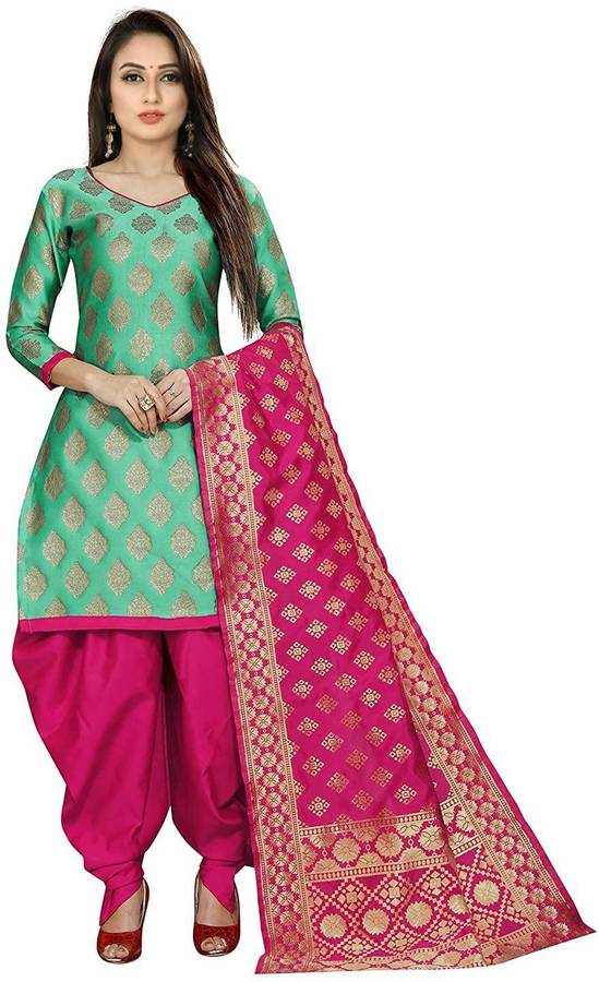 Pure Silk Woven Salwar Suit Material
