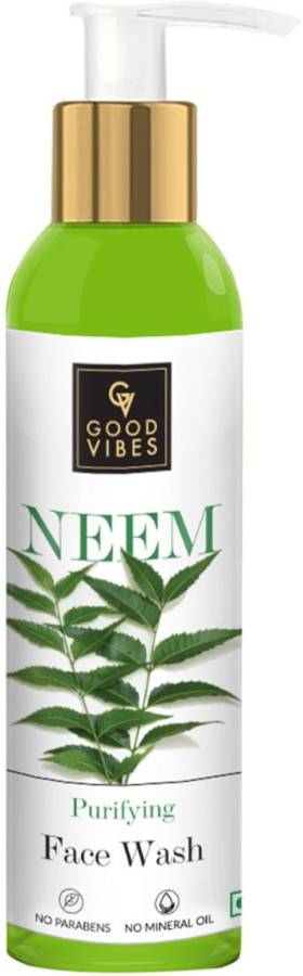 GOOD VIBES Purifying  - Neem (120 ml) Face Wash Price in India