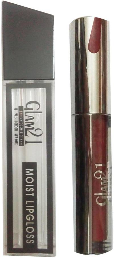 Glam21 KISS PROOF NON TRANSFER COCOA BUTTER LIP GLOSS (6 GM) (1 Pcs)+ 3D SHINE BRIGHT TRANSPARENT MOIST LIP GLOSS (5 GM)(1 Pcs) Price in India