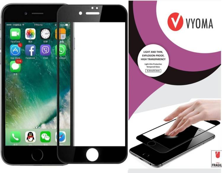 VYOMA Edge To Edge Tempered Glass for Apple iPhone 7 Plus, Apple iPhone 8 Plus