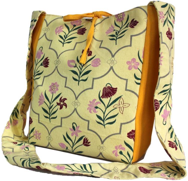 Women Yellow Shoulder Bag - Extra Spacious Price in India