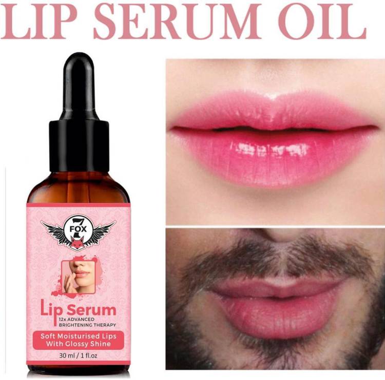7 FOX Premium Lip Serum Oil For Glossy & Shiny Lips with moisturisation effet- For Men and Women strawberry Price in India