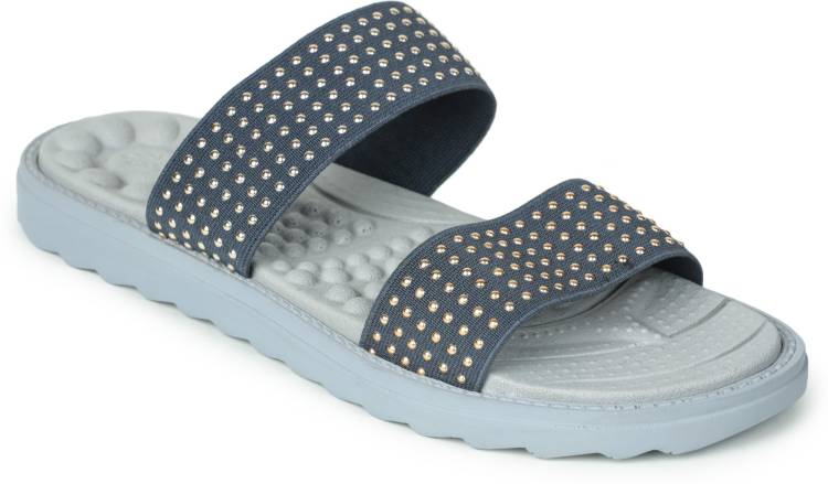 Women WAGAS-21 Grey Flats Sandal Price in India