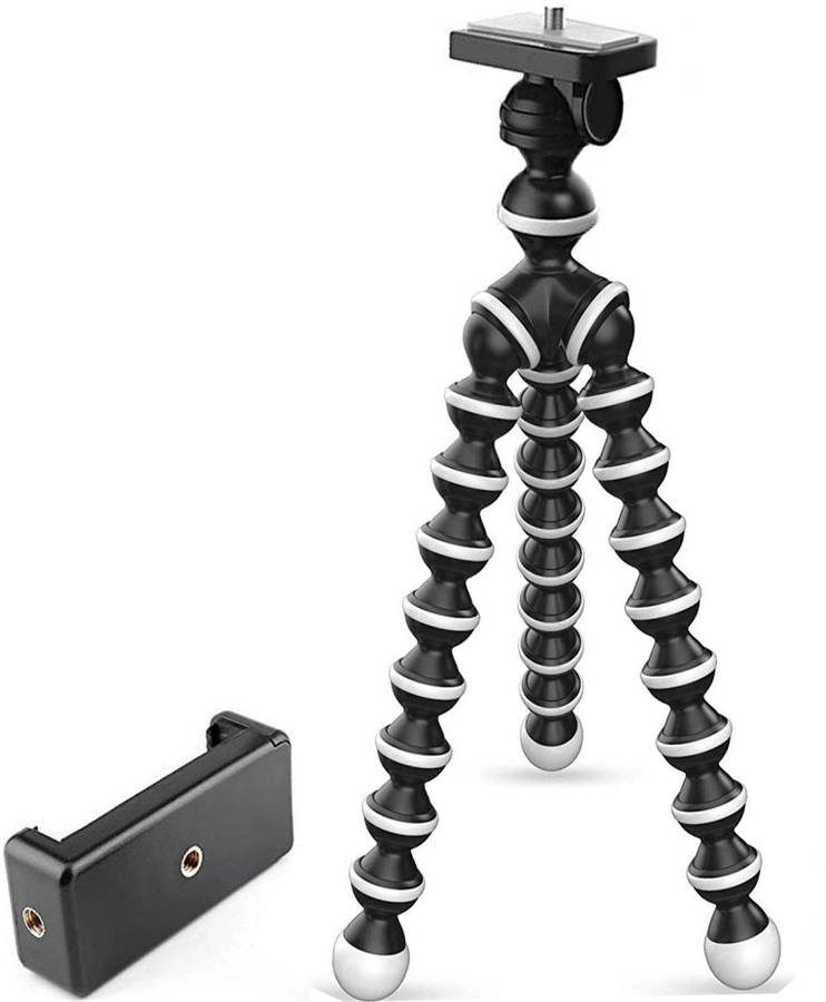 kluzie BEST BUY Tripod Stand 360 Degree 3120 Portable Digital Camera DSLR Mobile Stand Holder Camcorder Tripod Snack Video stand Compatible All Smartphone Best Use for Videos on snack, Vigo Video,Snap chat, You Tube Tripod Kit, Tripod