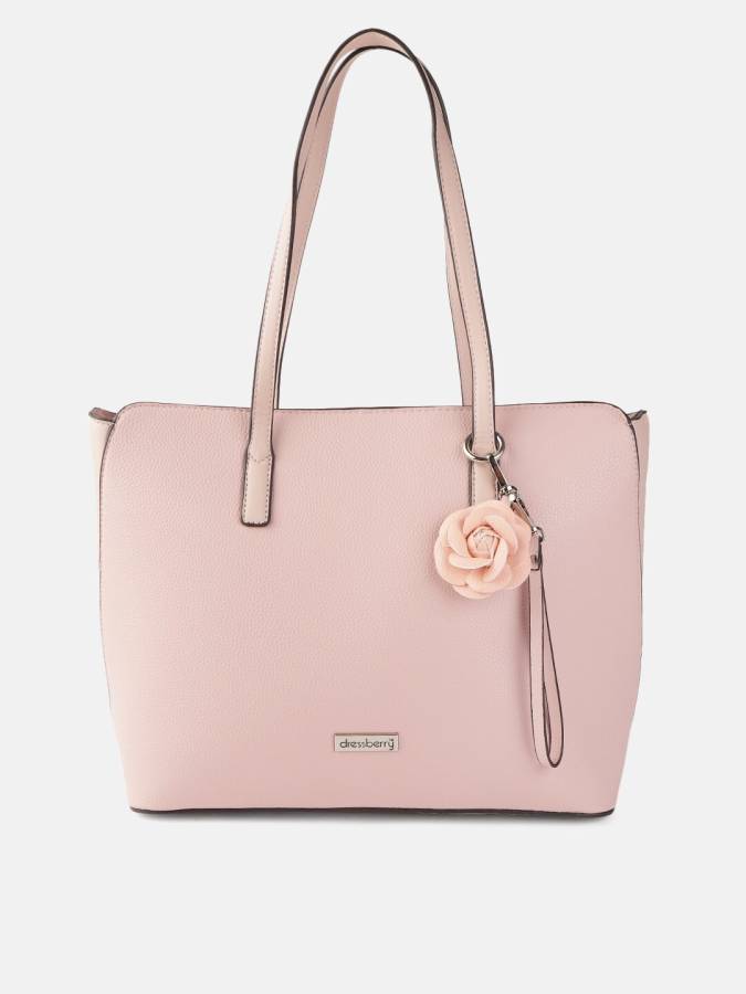 Dressberry pink solid online shoulder bag