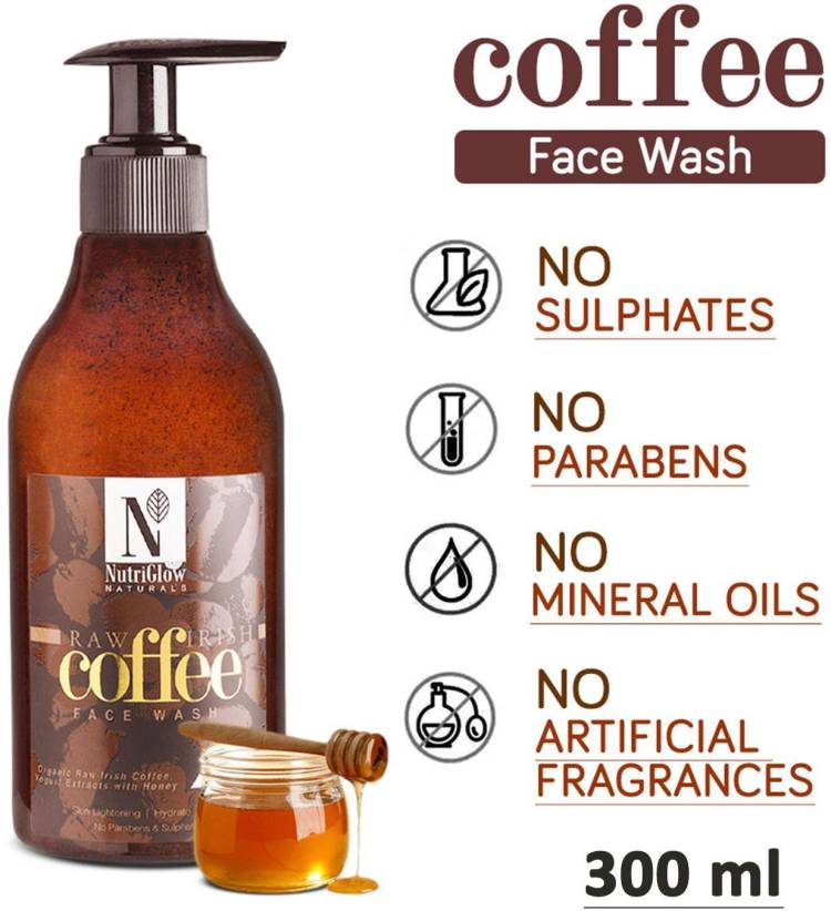 NutriGlow Natural's Coffee  / Organic Raw Irish Coffee Face Wash Price in India