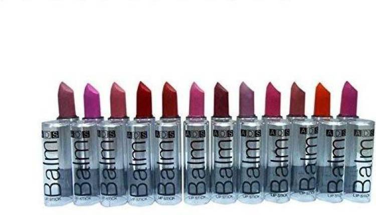 ads Combo Balm Matte Lipstick - Set Of 12 (Multicolor, 3.5 g) Price in India