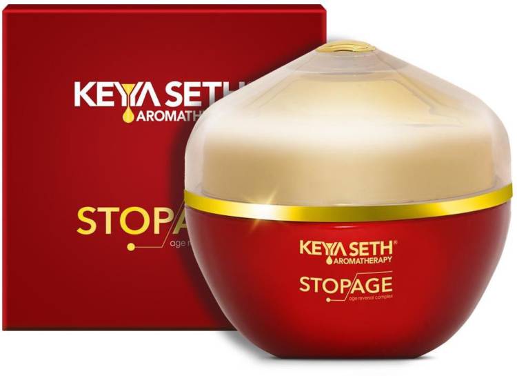 KEYA SETH AROMATHERAPY Stopage Age Reversal Treatment-Control Wrinkles, Hyperpigmentation, Rejuvenating, Night Cream for Glowing & Youthful Looking Complexing, with Pure Essential Oil & Extract of Amla & Green Tea. Price in India