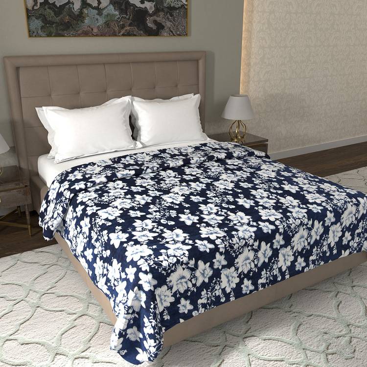 Flipkart Perfect Homes Floral Double Coral Blanket