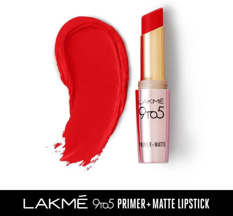 Lakmé 9TO5 Primer + Matte Lip Color Red Twist Price in India