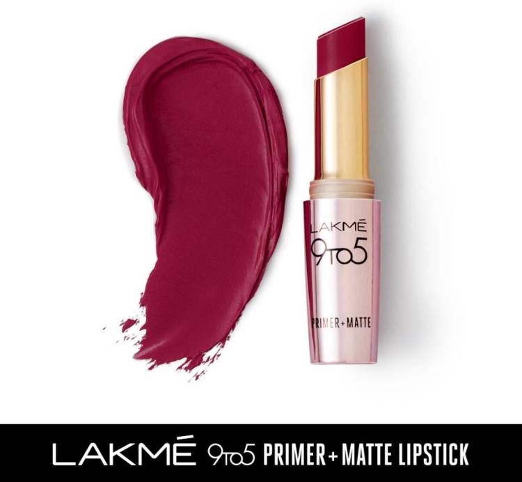 Lakmé 9TO5 Primer + Matte Lip Color Red Velvet Price in India