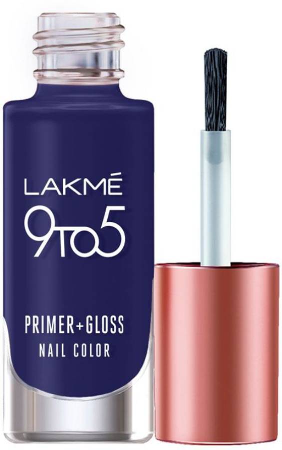 Lakmé 9to5 Primer + Gloss Nail Colour, Summer Blue Summer Blue Price in India