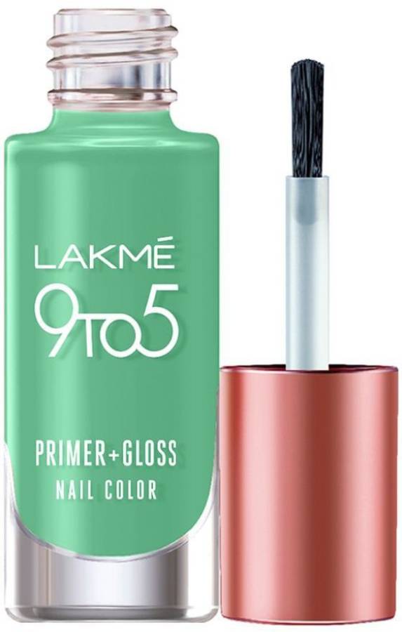 Lakmé 9to5 Primer + Gloss Nail Colour, Mint Twist Mint Twist Price in India