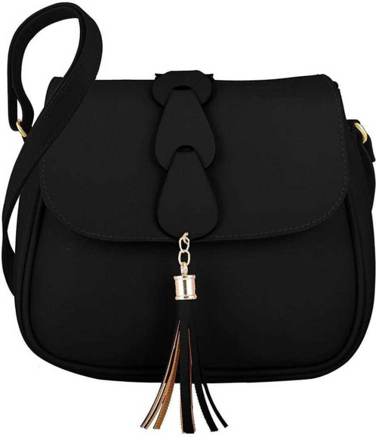 Black Women Sling Bag - Regular Size Price in India