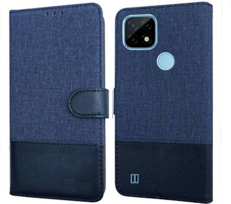 Spicesun Flip Cover for Realme C21, Realme C21Y