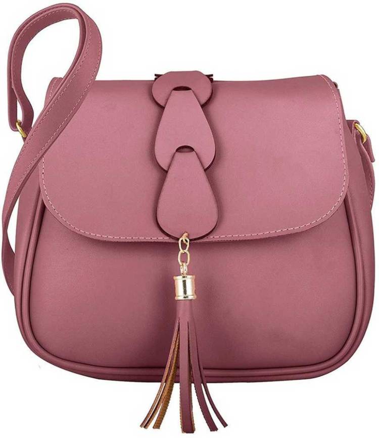 Pink Women Sling Bag - Medium Price in India