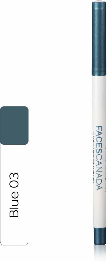 FACES CANADA Twist Eye Kajal Waterproof Color Pen with soft Canauba Wax 0.35 g Price in India