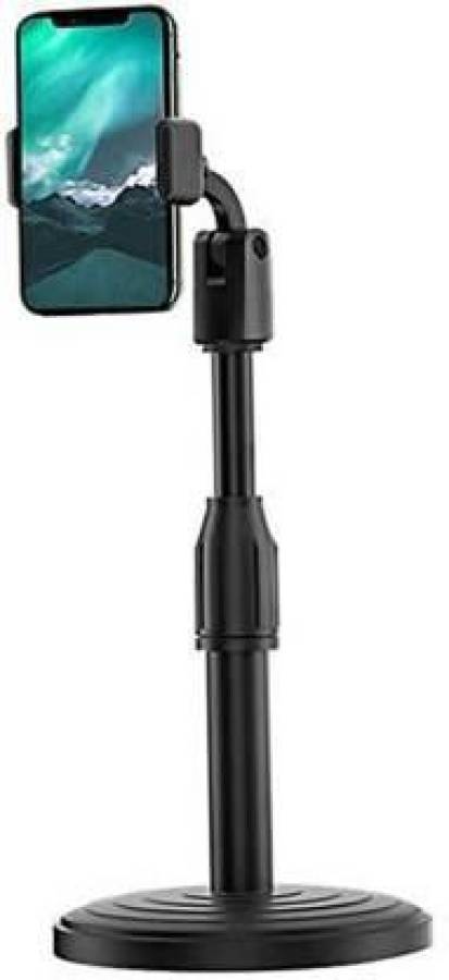 XGMO Microphone Stand Portable to Attend Online Classes, Watch Movies Shooting Videoes Vlogging , Youtubers Fit for All Smartphones Upto 6.0" for Table Bed & Other Plain Surfaces Mobile Holder