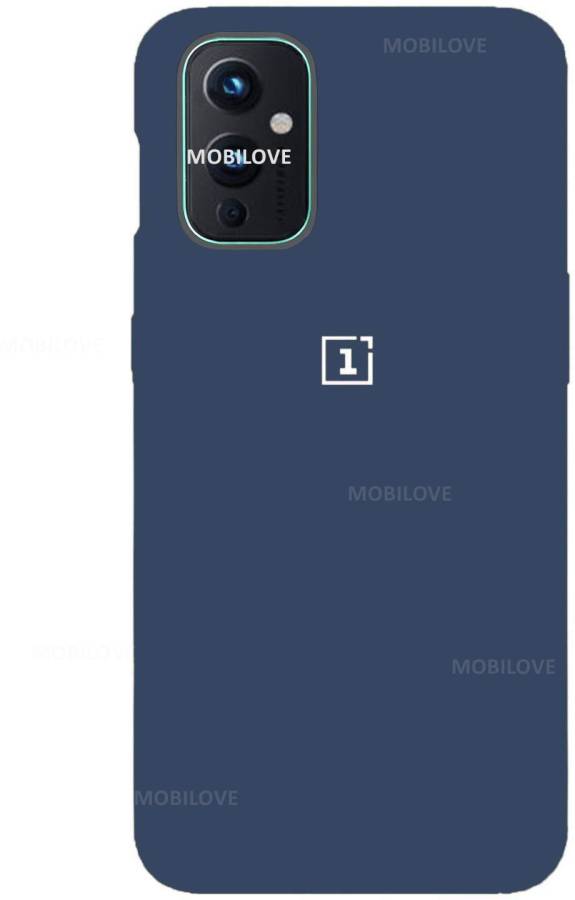 MOBILOVE Back Cover for OnePlus 9 5G | Pure Liquid Soft Matte Silicone Case with Camera and Screen Protection