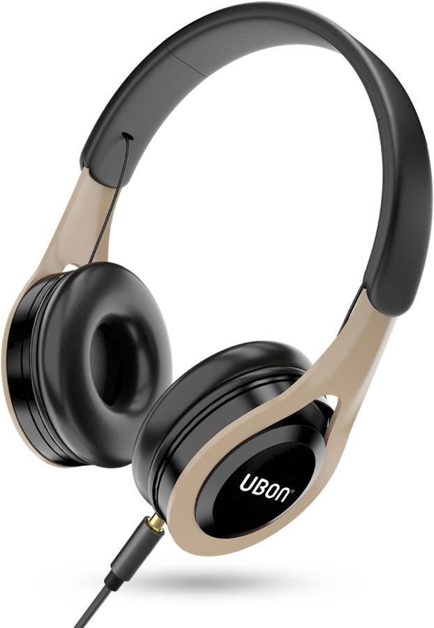 Ubon Bass Audio Wired Headphone GHP-335 with 3.5mm Stereo Aux Cable Wired Headset