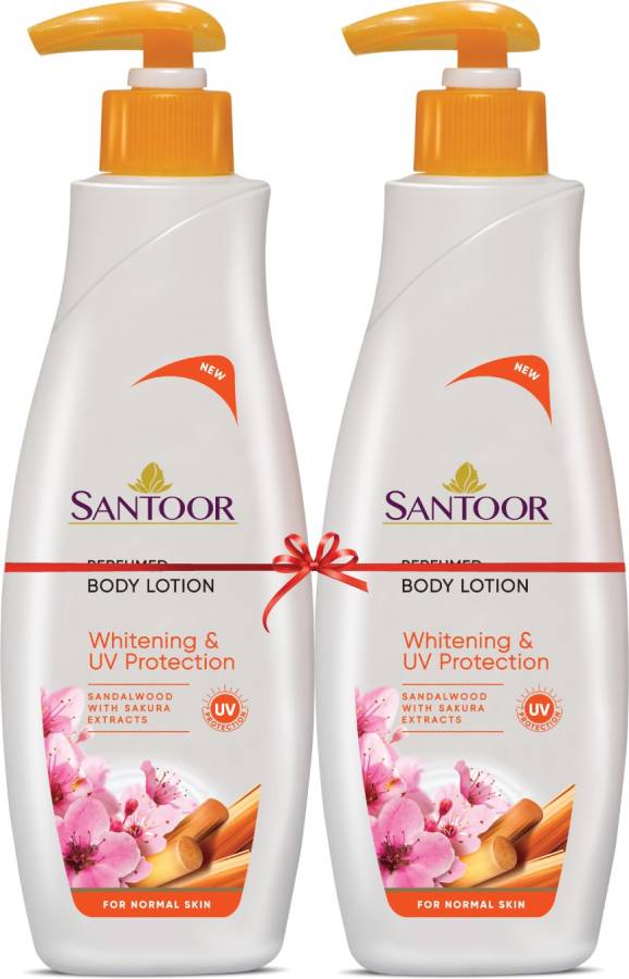 santoor Whitening and UV Protection Body Lotion Price in India