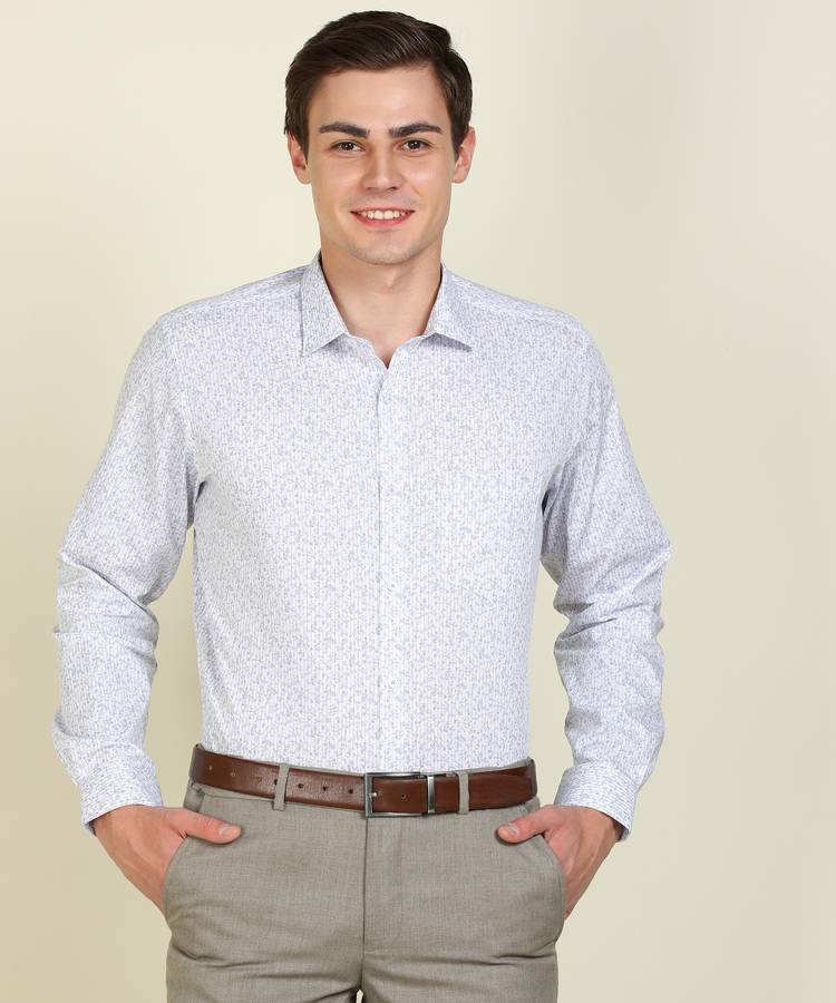 Men Regular Fit Floral Print Formal Shirt