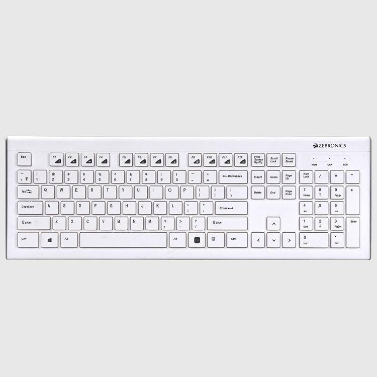 ZEBRONICS Zeb- DLK01 Multimedia Keyboard Wired USB Desktop Keyboard